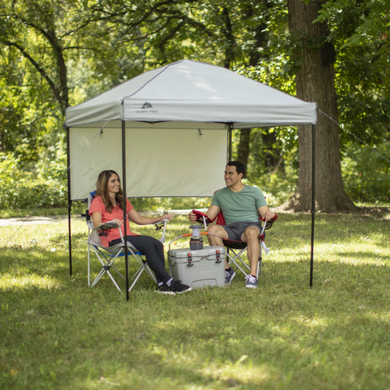 6' x 6' Gray Instant Outdoor Canopy with UV Protection