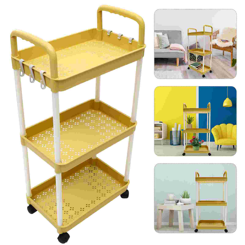 Estante de pie para cochecito de bebé, carrito de almacenamiento multifuncional para el hogar, dormitorio, aperitivos, cocina, baño