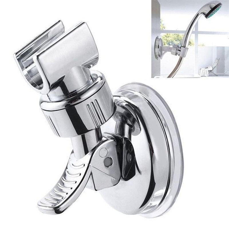 Shower Head Holder Universal 360 Degrees Adjustable Holder with Suction Cup Wall Mount No Punching Bracket Bathroom Accessories