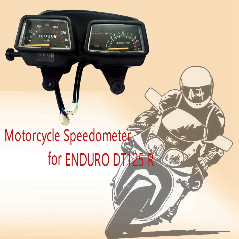 Prędkościomierz motocyklowy wskaźniki przyrządu prędkościomierz obudowy licznika kilometrów dla DT125