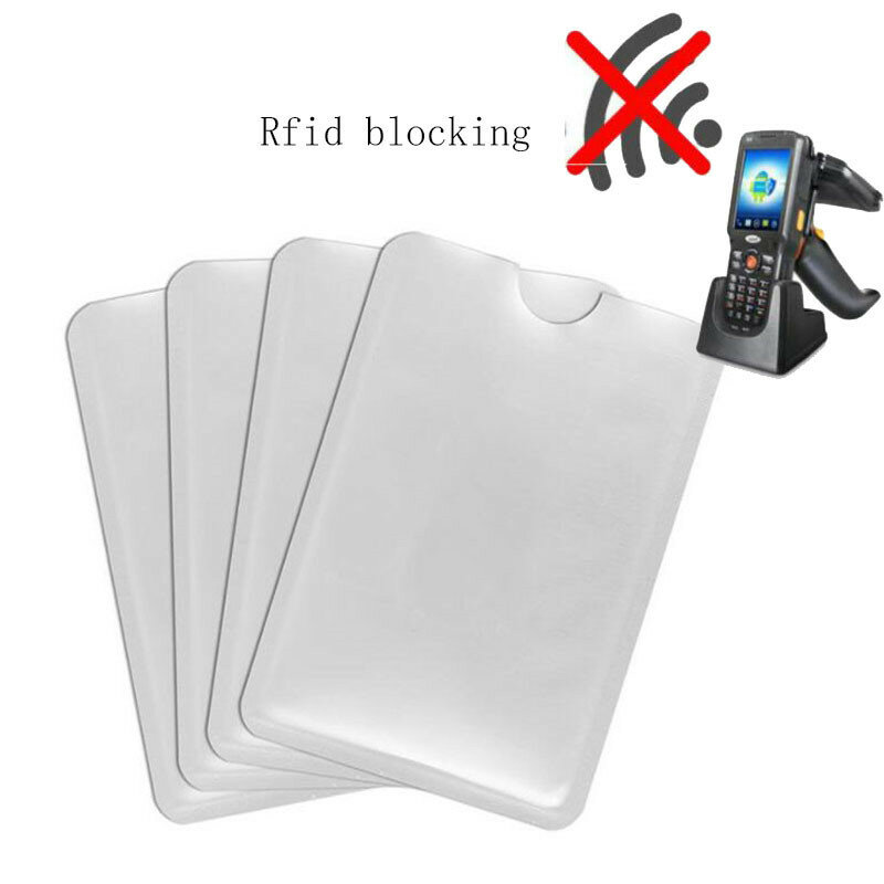 Lector Anti Rfid de aluminio para tarjetas de crédito, soporte de Metal para tarjetas bancarias, protección, 10 unidades