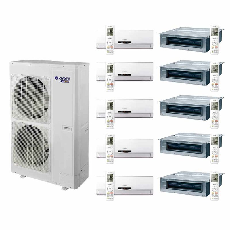 Gree haier midea dc inverter multi vrf central air conditioning for home and hotel