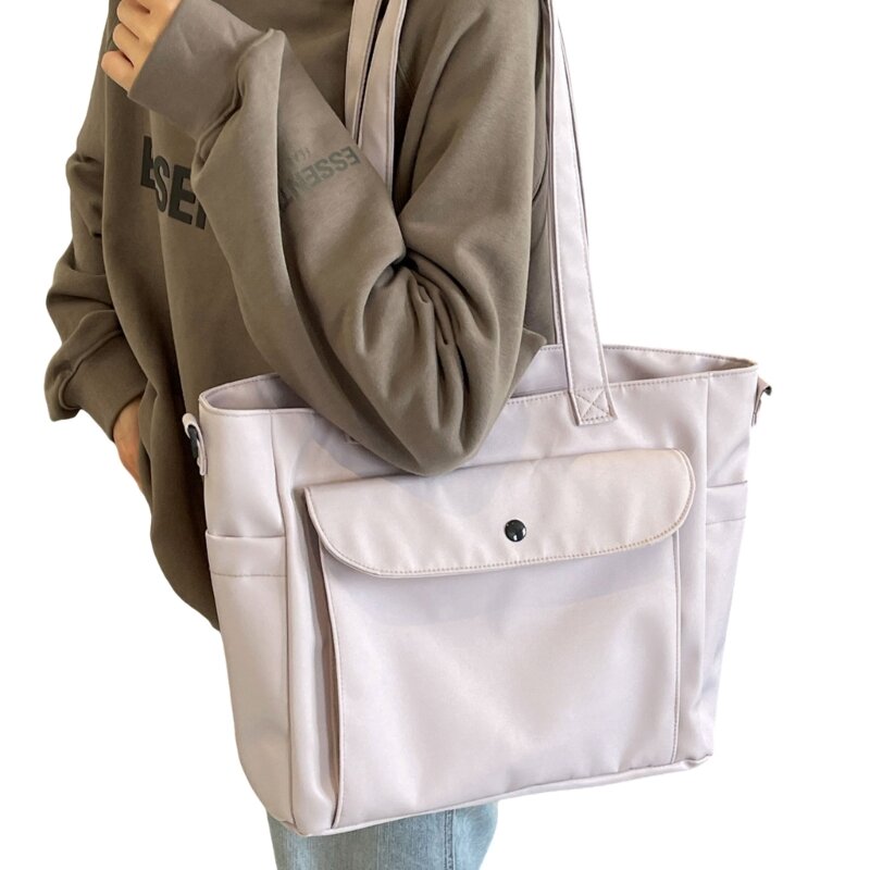Сумка-мессенджер женская с защитой от брызг, нейлоновая вместительная школьная сумочка на ремне, чемоданчик для покупок