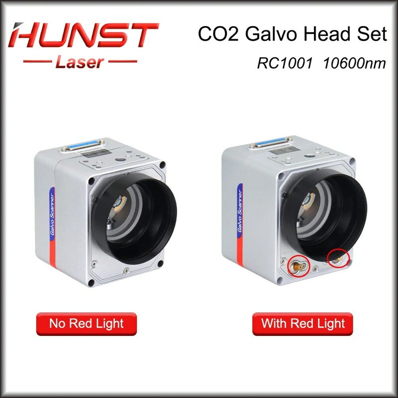 Hunst-escáner láser SINO-GALVO RC1001 CO2, cabezal Galvo, 10600nm, apertura de 10mm, galvanómetro, con fuente de alimentación
