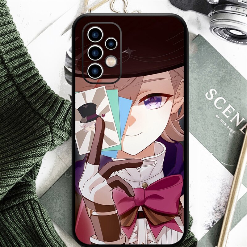 Funda de teléfono Genshin Impact Fontaine's Great Magician Lyney para SAMSUNG Galaxy A54 53 52 51 F52 A71 note20 ultra S23 M30 M21