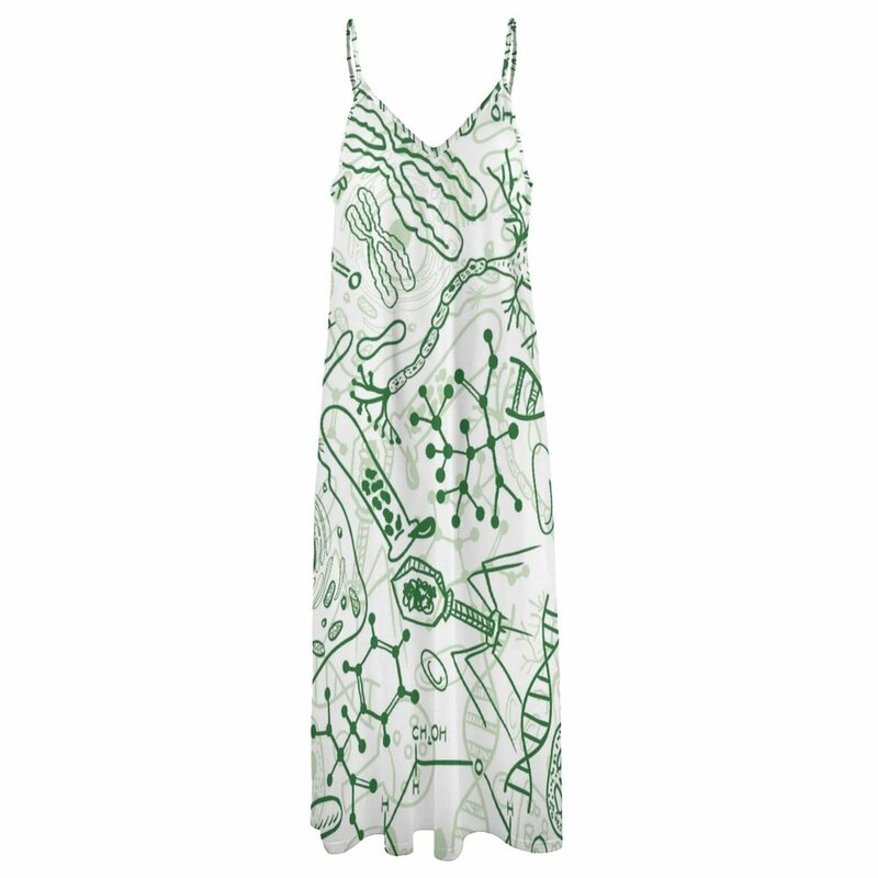 세균 과학 민소매 드레스, 여성 의류, 여름 2023, 세련되고 우아한 이브닝 드레스