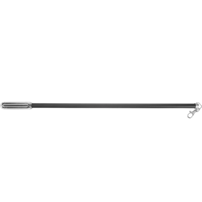 50cm Aluminum Alloy Curtain Track Roman Rod Manual Push and Pull Small Lever Hand (black) Drapery Wands for Curtain Rods Rods