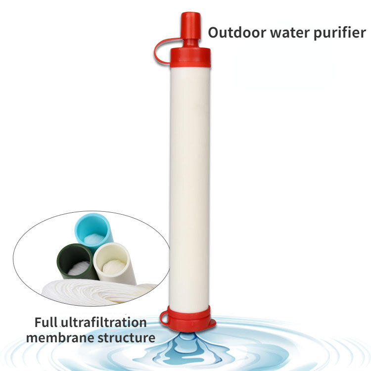 Pasokan membran pemurni air luar ruangan ultrafiltrasi sedotan pemurni air portabel luar ruangan alat pemurni air