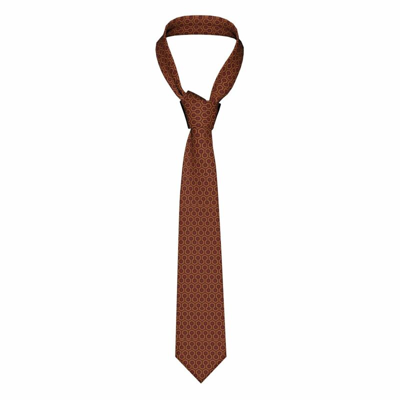 Fashion Redrum bersinar Overlook Hotel karpet dasi leher pria kustom sutra pertengahan abad Modern geometris dasi untuk pesta Cravat
