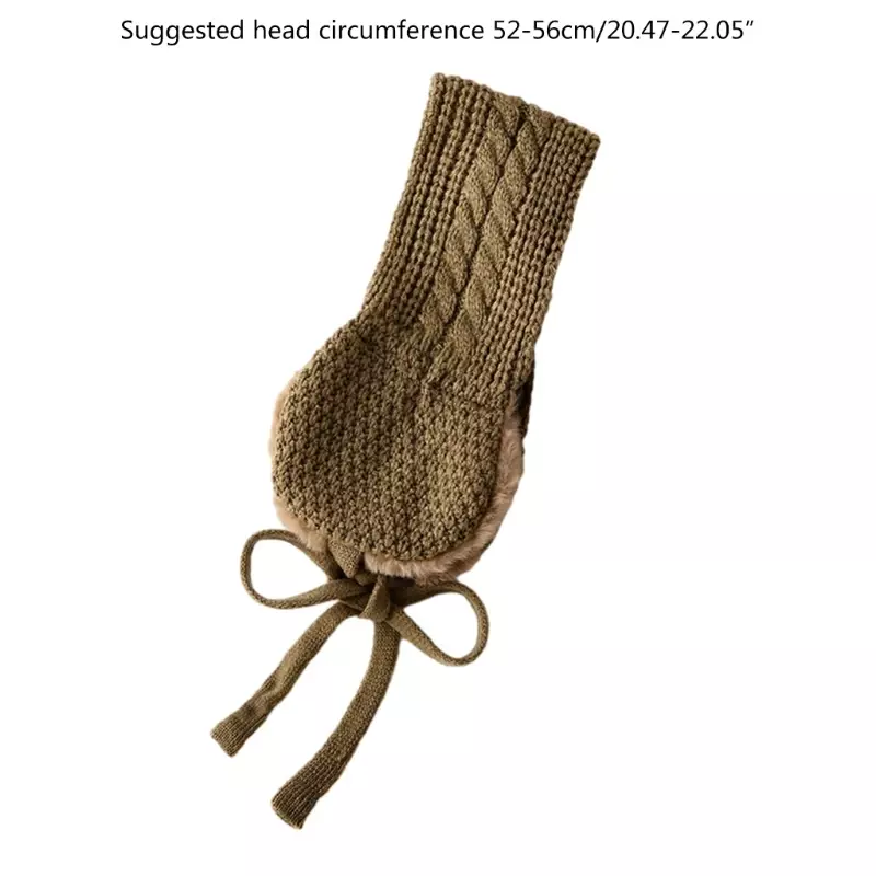 Мягкая эластичная зимняя теплая вязаная повязка для ушей, вязаная крючком повязка на голову, вязаные наушники для детей
