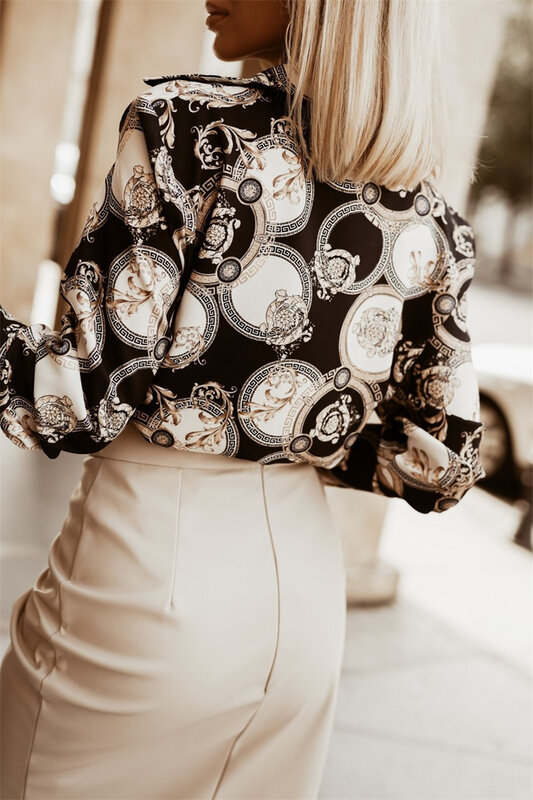 Camicette Streetwear per donna Casual Dressy top a maniche lunghe Y2k Shirt pendolare Button Up Vinatge camicette Camisas Y Blusas