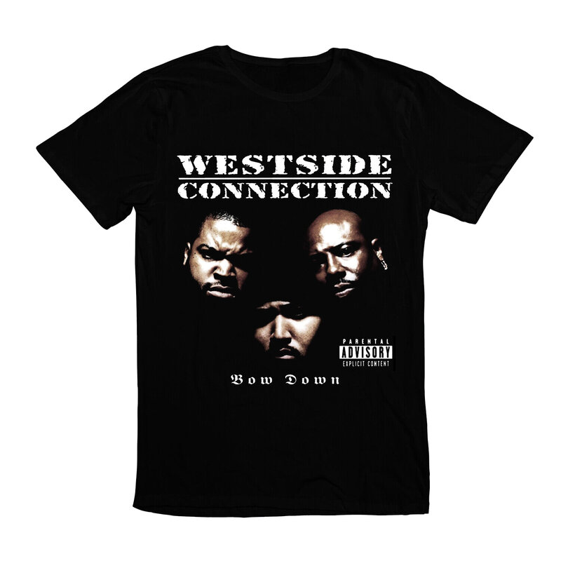 Camiseta de música de gángster americano con conexión de rapero Westside para hombre
