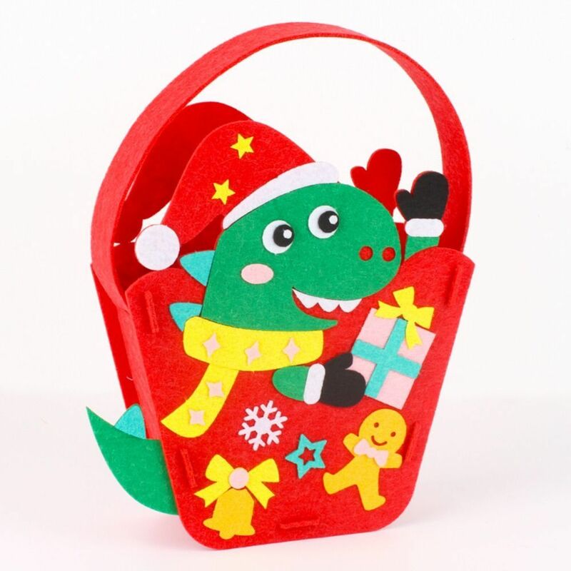 DIY filcowa torba na choinkę Święty mikołaj dla dzieci przedszkole rzemiosło bałwan edukacyjne zabawka do dekoracji najlepsze prezenty