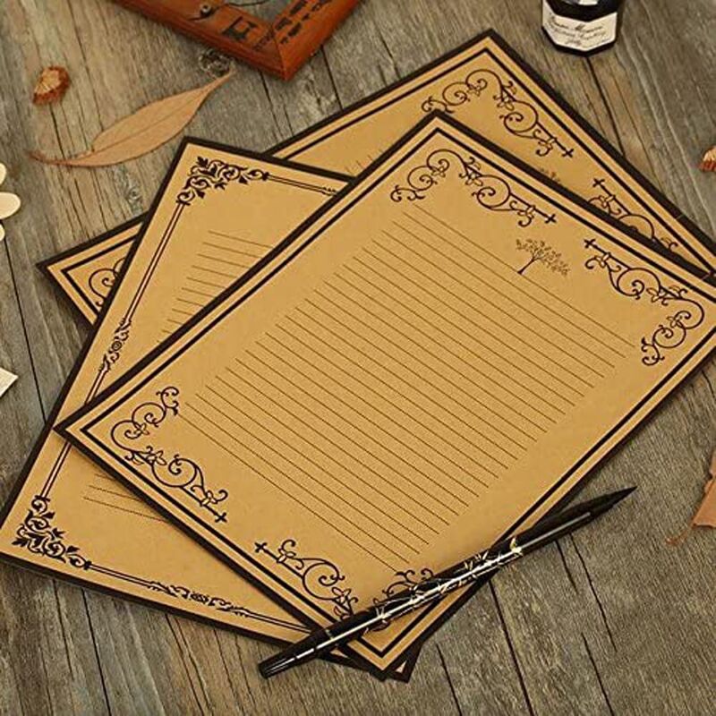 Invitations Vintage Lined Retro Design European Style Lace Side Letter Pad Writing Letters Letter Paper Stationery Paper