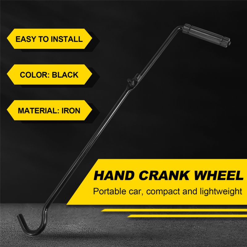 Carro Jack Hand Crank Wheel, Spanner Handle para Scissor, Elevador do carro