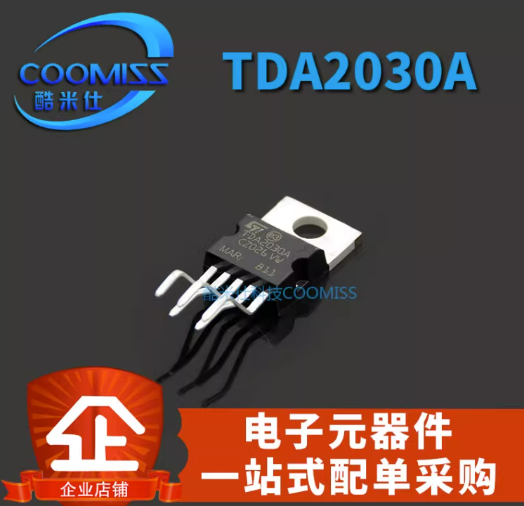 Amplificador de Audio de TO220-5, chip amplificador de potencia, TDA2030A, TDA2030AV, TDA2030, Original, nuevo, 1 unidad por lote