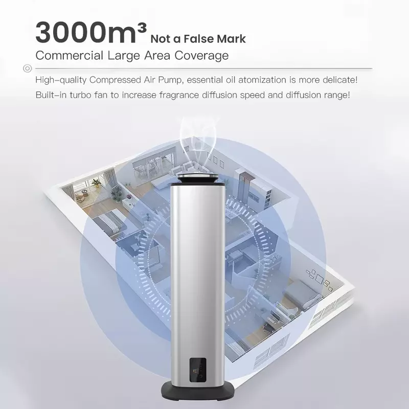 Namste 3000m ³ großer Duft Diffusor Smart Bluetooth Home Lufter frischer 800ml ätherische Öle Duft Diffusor duftend