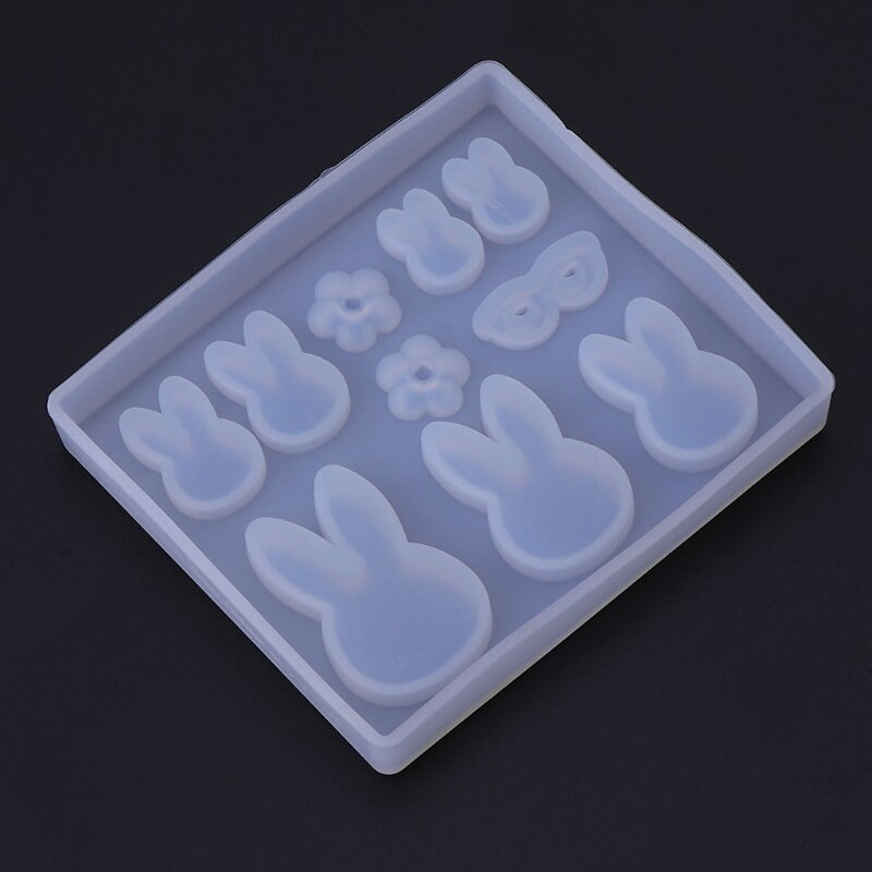 for Cat for Head Rabbit Craft DIY Epoxy Resin Mould Handmade Jewelry Pendant Silicone Mold Easy Release for Cake Chocola