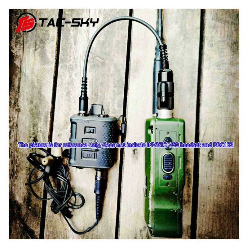 TS TAC-SKY, Cable adaptador Compatible con 6 pines PRC 148 152 a INVISIO V60