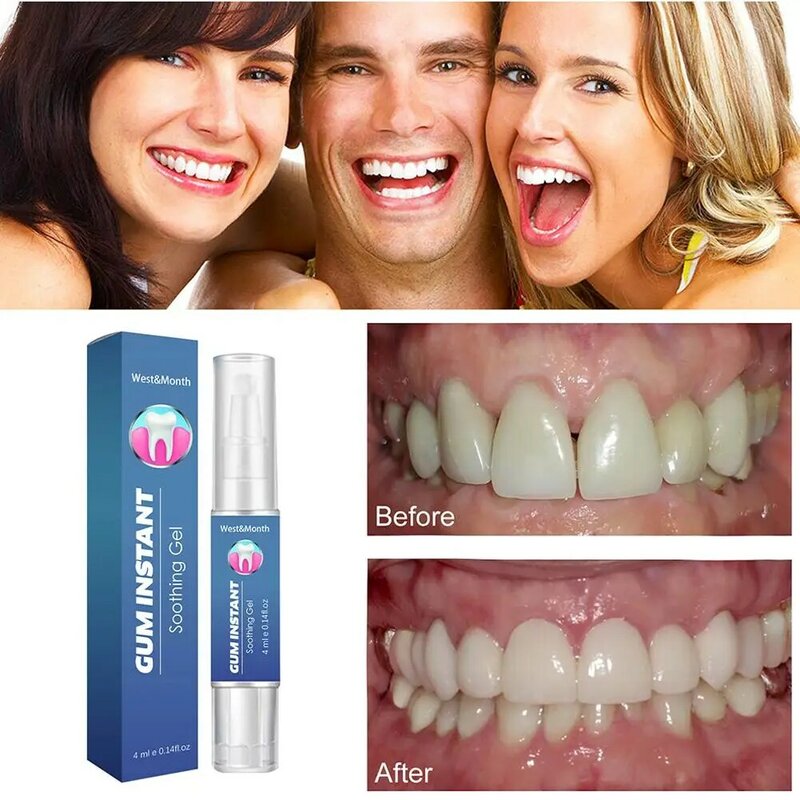 Gel antiséptico calmante para el cuidado de los dientes, tratamiento de encías inflamadas, tejido de la boca transitorio, piezas, 2 unidades