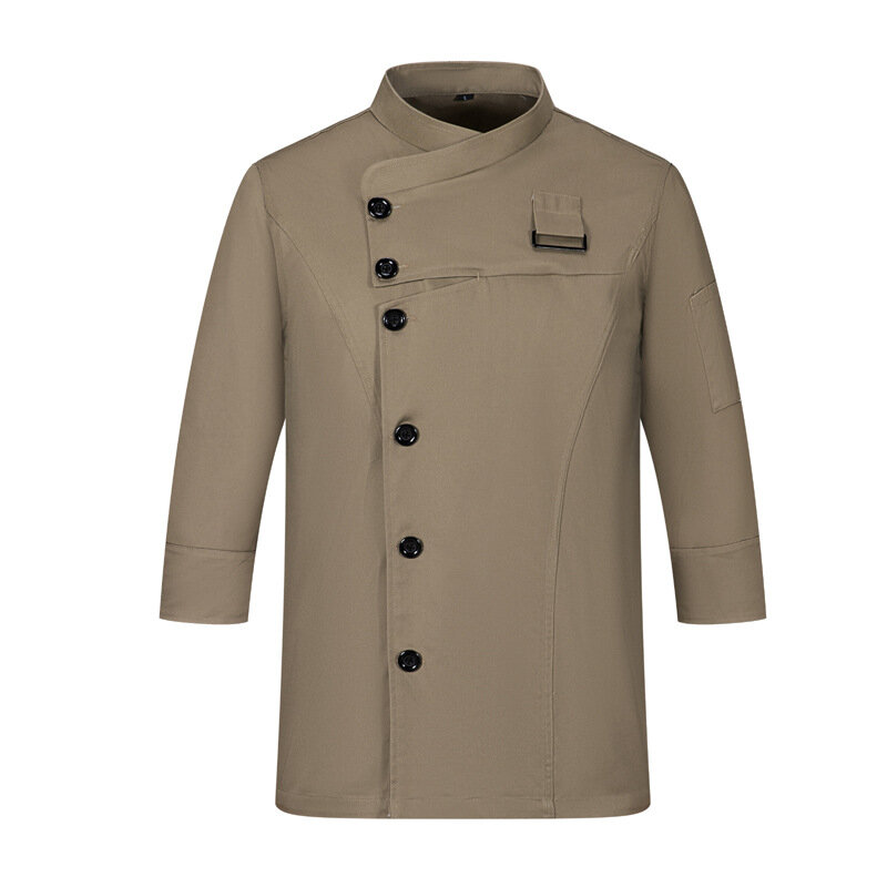 Мужская кухонная куртка, унисекс форма шеф-повара для ресторана, Женская рабочая одежда, костюм для приготовления пищи, длинная рубашка, одежда для кухни