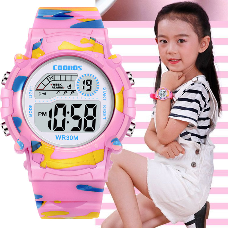 Nuovo orologio militare per bambino ragazzo ragazza Sport Digital Kids orologi data di allarme orologi impermeabili luminosi orologio elettronico per studenti