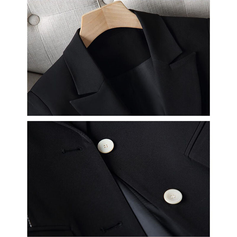 Высококачественный пиджак, Женский блейзер, Новинка весна-осень 2024, женская одежда для офиса, универсальный и модный топ большого размера