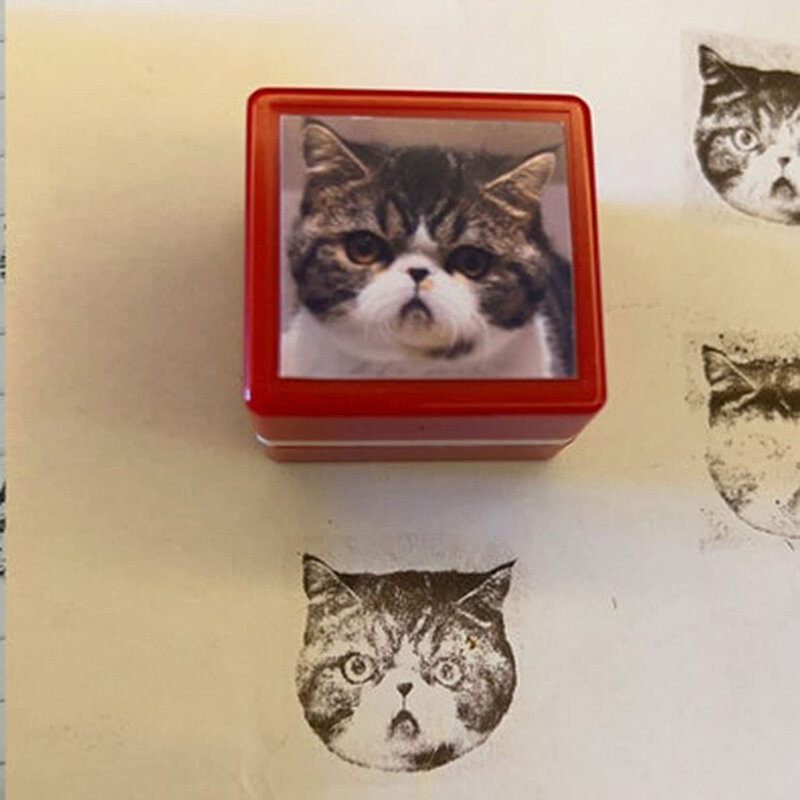 Personalizado Pet Portrait Stamp, DIY para Dog Figura Seal, Gato personalizado e Doggy, Cuztomized Memento Chapter for Scrapbooking