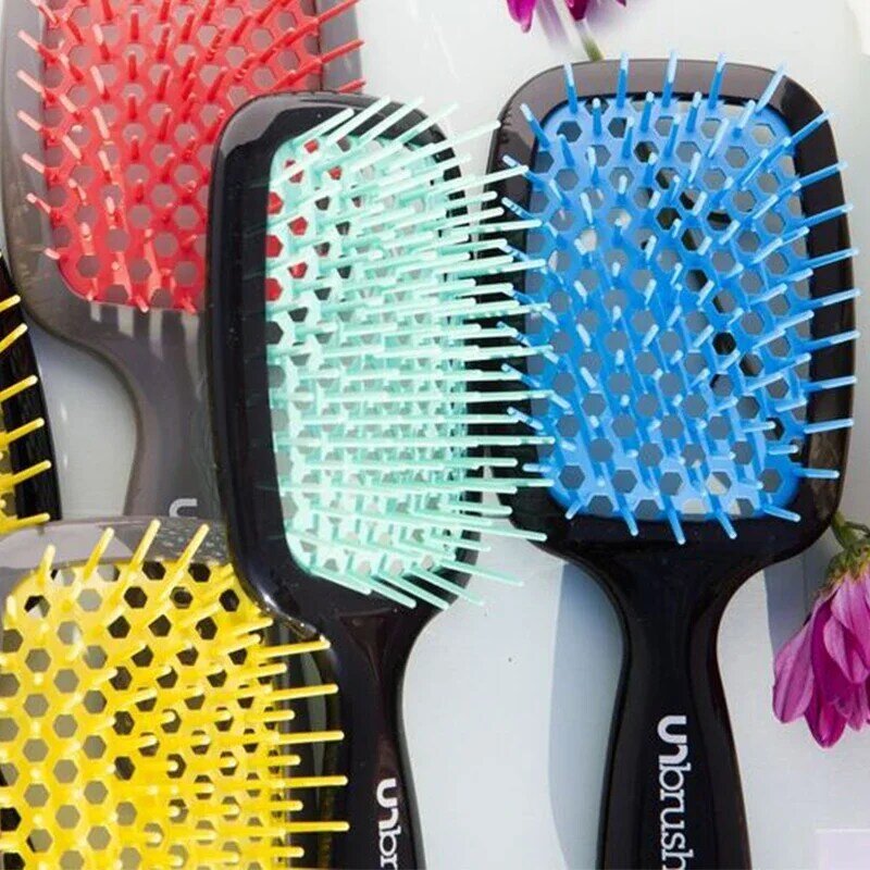 Fhi Heat Unbrush Hair Holle Kam Ventilatie Massage Kam Uitholling Haarborstel Ontwarren Unknot Ongedaan Originele Haarverzorgingsborstel