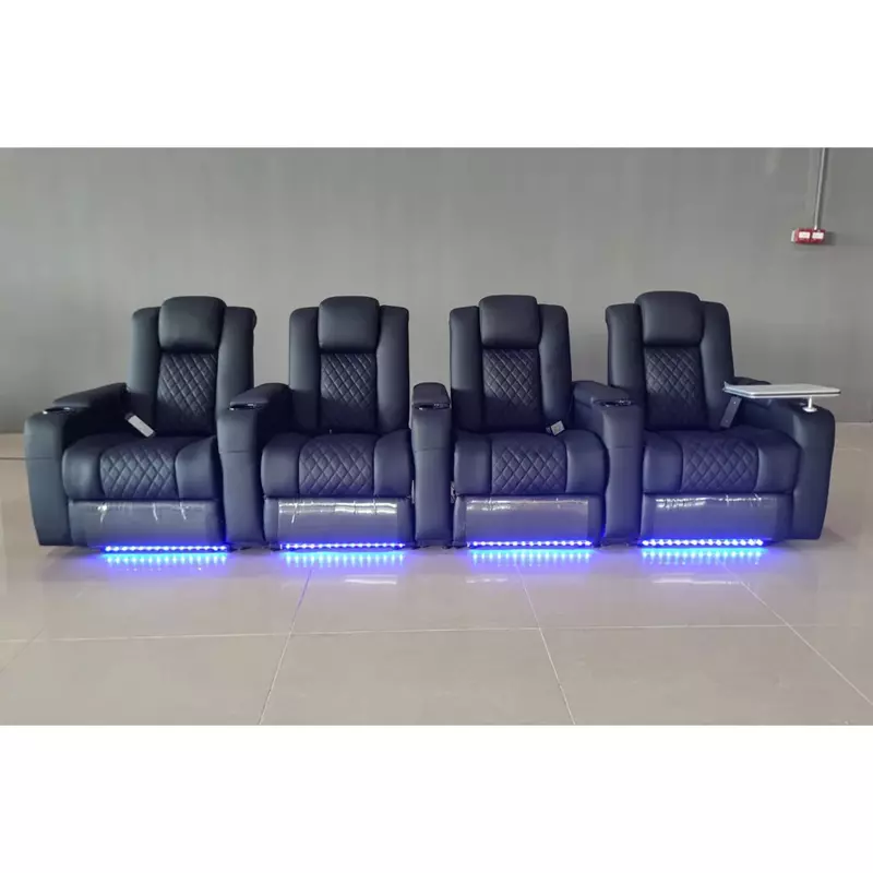 Linlamlim elektryczny fotel fotel do masażu kinowy Sofa do salonu wielofunkcyjne skórzane kanapowe podwójne silniki rozkładane siedzenia