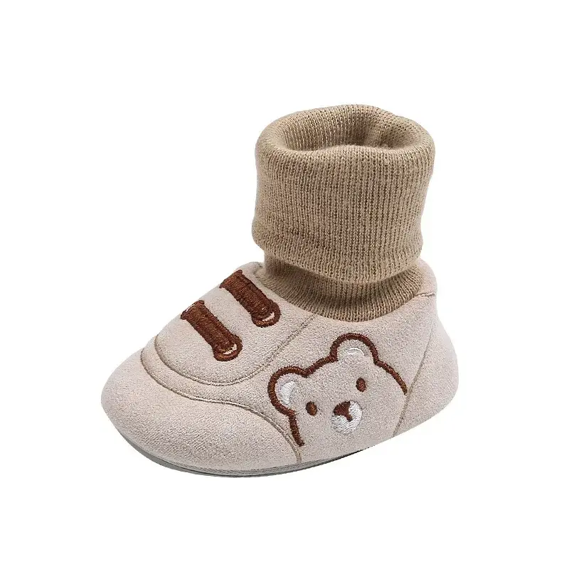 Baby Socks Shoes Infant Cute Cartoon Kids Boy Shoes Soft Rubber Sole Child Floor Sneaker Booties Toddler Girls First Walker