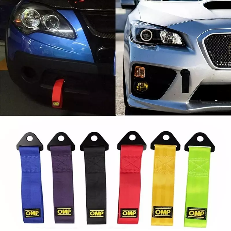 Universal High-Strength Nylon Tow Strap Universal Car Racing Tow Ropes Auto Trailer Ropes Ropes Bumper Trailer Towing Strap