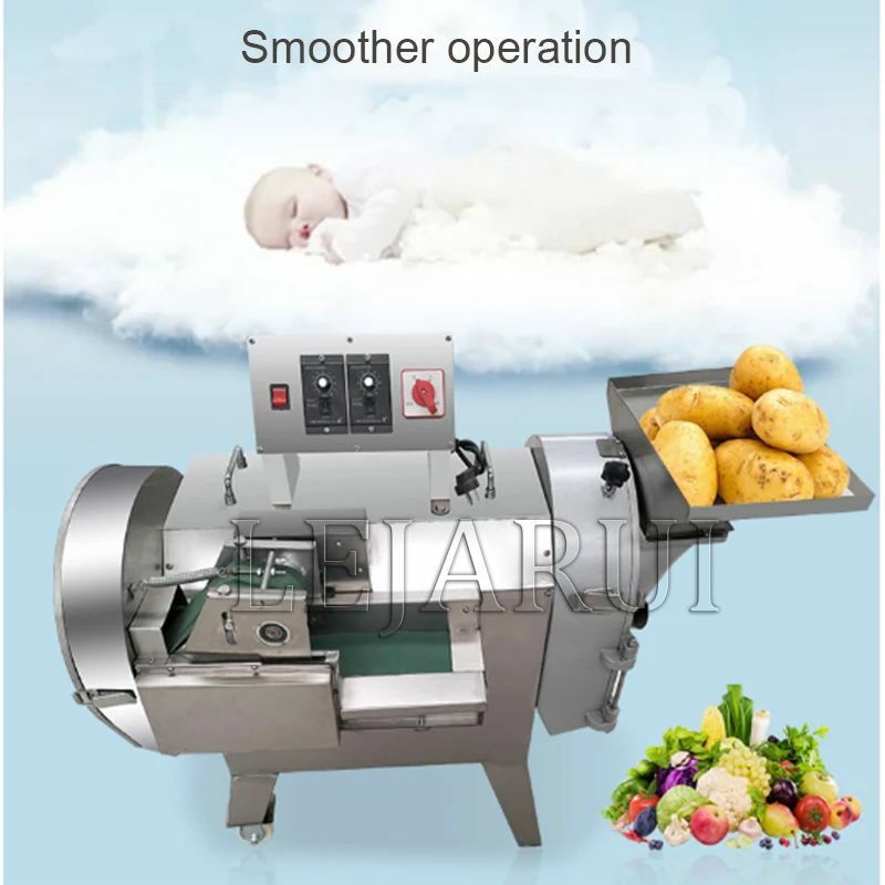 Dubbele Kop Groentesnijmachine Automatische Fruit-En Groentesnijmachine Snijmachine