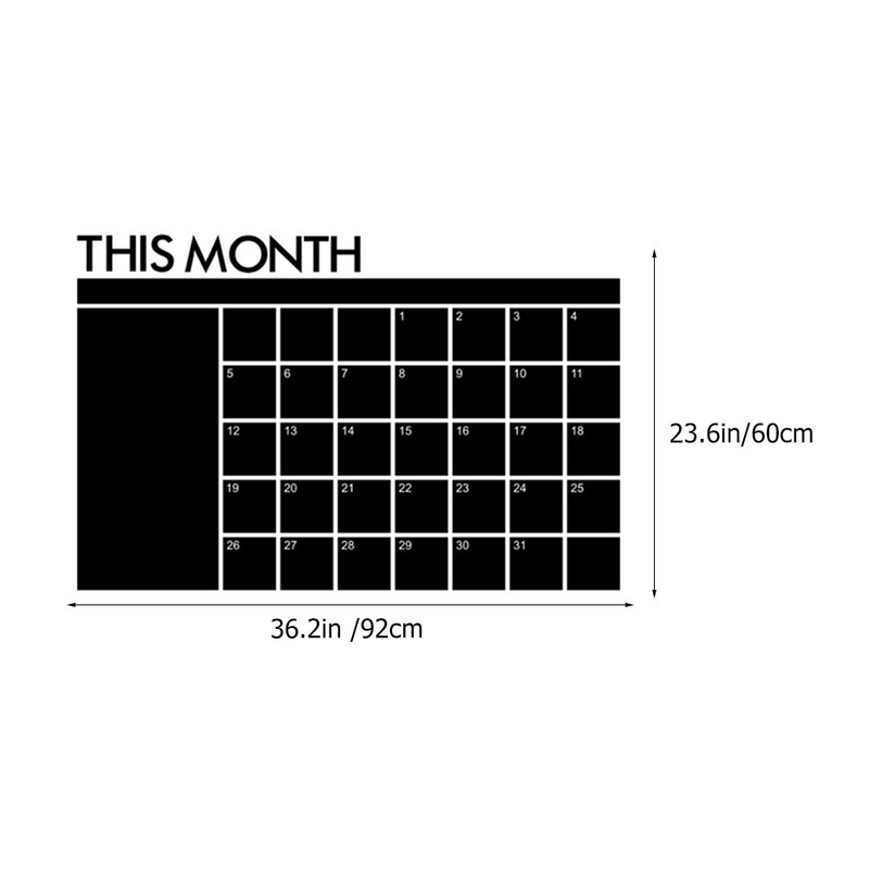 Kalendarz naklejki typu tablica kredowa co miesiąc na lodówkę akcesoria Plan akcesoriów gospodarstwa domowego