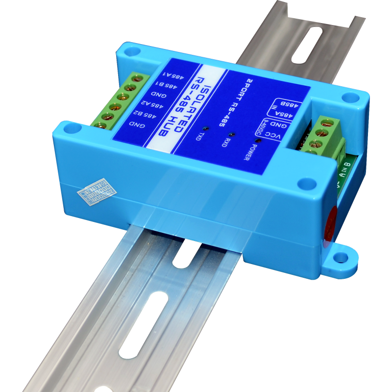 Convertidor de interfaz USB para automatización Industrial, Hub RS485 de 2 puertos con aislador fotoeléctrico, protección contra sobretensiones de 600W