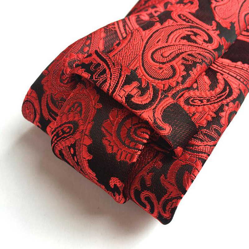Классический мужской галстук 8,5 см с пейсли-рисунком, розовый, фиолетовый, черный, красный, синий Официальный деловой галстук для деловых случаев, модный галстук для свадебного и офисного подарка