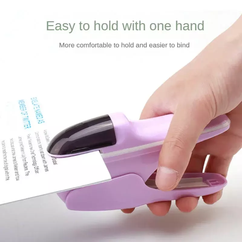 Non-staple Stapler Stapling Machine Mini Cute Book Stapleless Stapler Paper Stapling Stapler Free Staple Needleless Staplers
