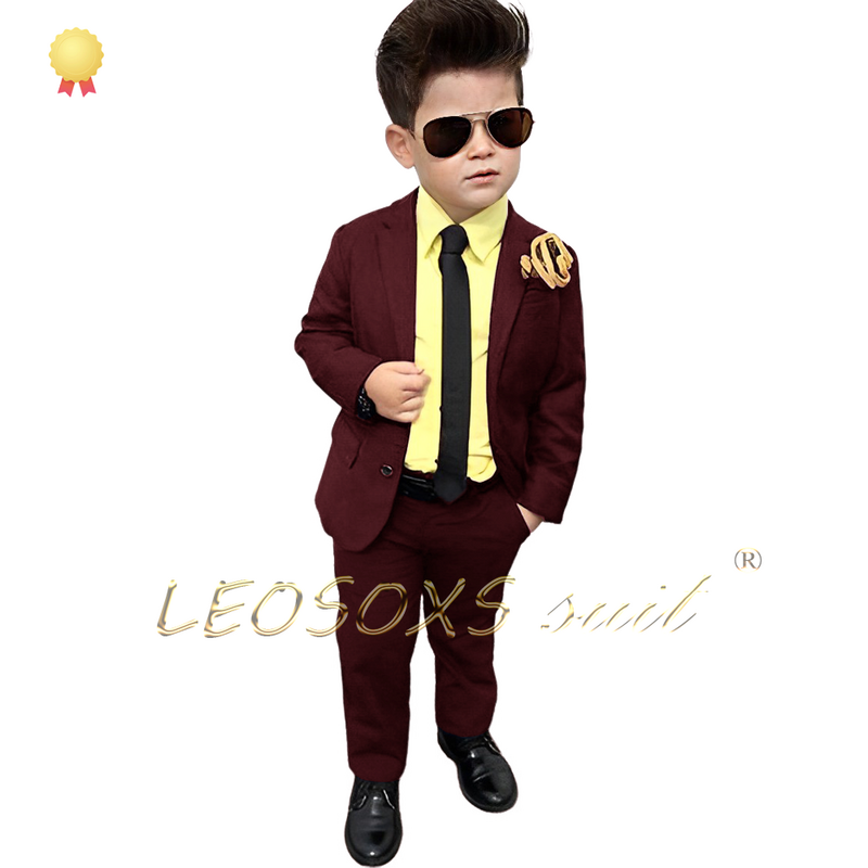 2-piece suit for boys, customized children's suit tuxedo for 3 to 16 years old, suitable for wedding party celebrations