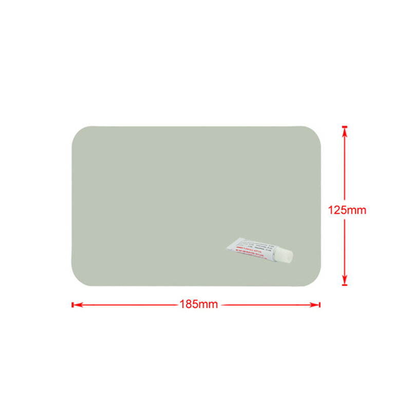 팽창식 플라스틱 보트 카약 수리 패치 키트, 내구성 접착제 포함, 야외 수리 패치, 185*125mm