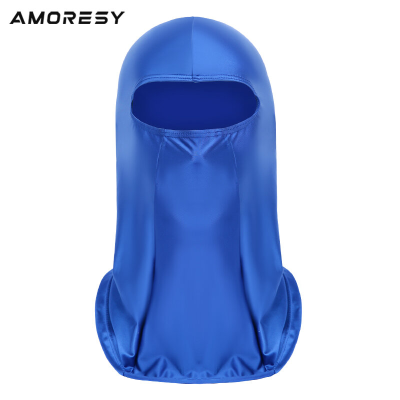 Amoresy Sturmhaube Serie Kopf bedeckung Spandex Eis Seide Sonnencreme Voll maske Outdoor-Reiten