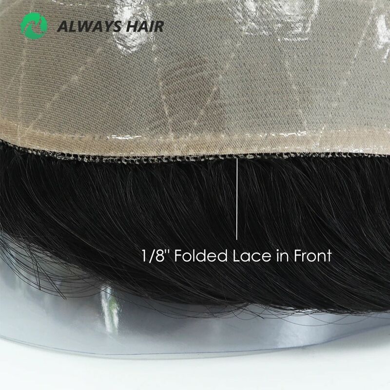 Dauerhafte feine Mono männliche Haar prothese 6 "indisches menschliches Haar Toupet 130% Haar denstiy natürliche Perücke für Männer