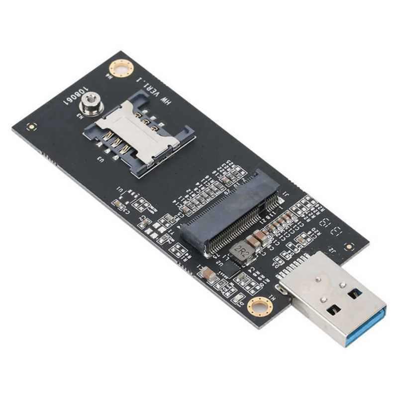 Многофункциональный тестовый адаптер для сетевой карты USB 3,0 к NGFF Key B с модулем слота для SIM-карты