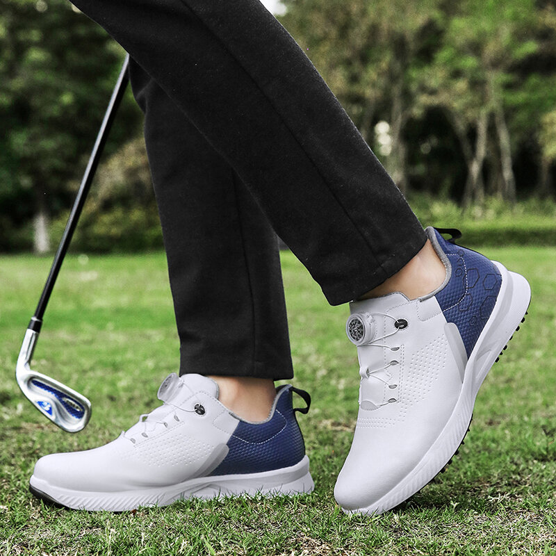 Sapatos de golfe profissional para homens e mulheres, sapatos de fitness unissex, ao ar livre, alta qualidade, tamanho 36-47, novo