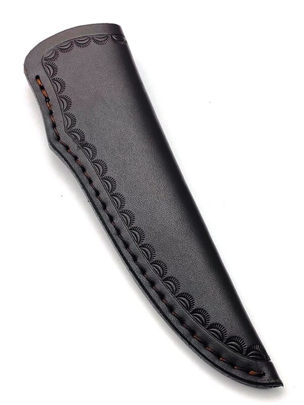 15.5CM Outdoor/Kitchen Knife Sheath Leather Knife Cover Protector W/Waist Belt Buckle Fruit Knife Protective Sleeve