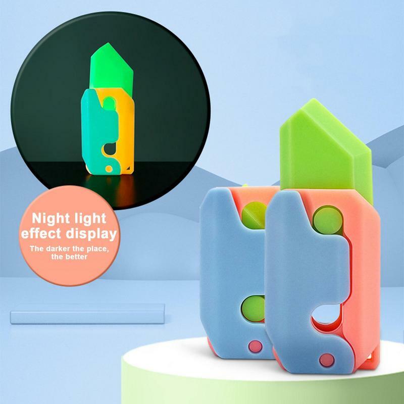 Obcinacz do marchwi zabawka z wysuwanym nadrukiem 3D zabawki sensoryczne obcinacz z nadrukiem 3D zabawki sensoryczne przenośna zabawka z ulgą w gniewie do podróży