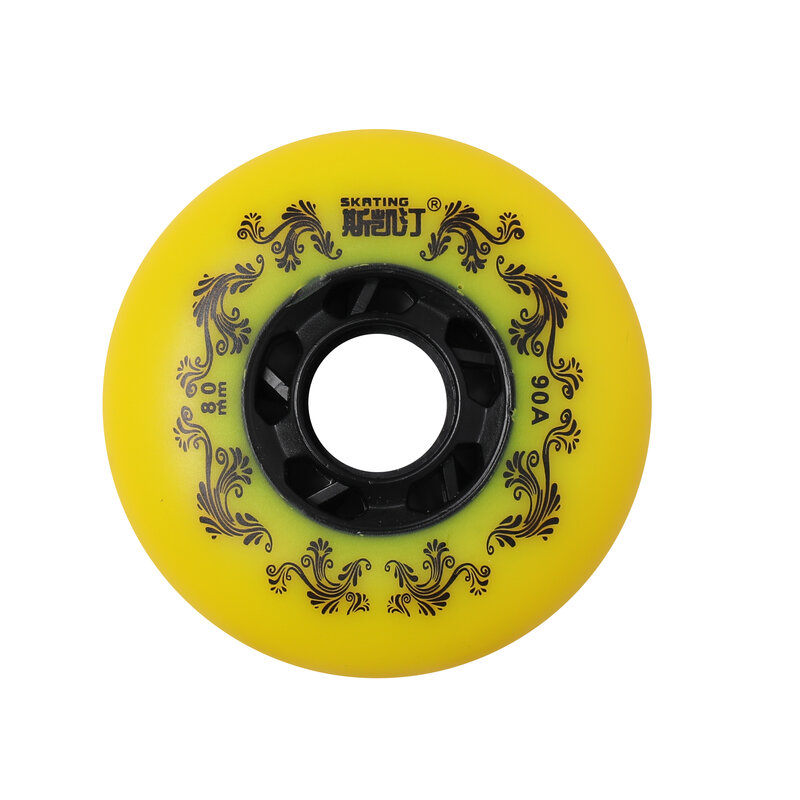 8 rodas de skate inline dos pces ao ar livre 90a freestyle durável tire72mm 76mm 80mm para escolher a roda de substituição das lâminas de rolo do hóquei
