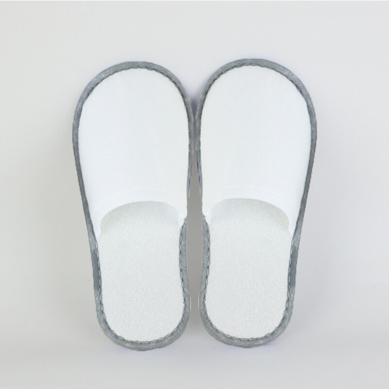 1 paio di pantofole da Hotel antiscivolo usa e getta di alta qualità con punta chiusa pantofole da bagno usa e getta bianche per Hotel pantofole Spa Unisex