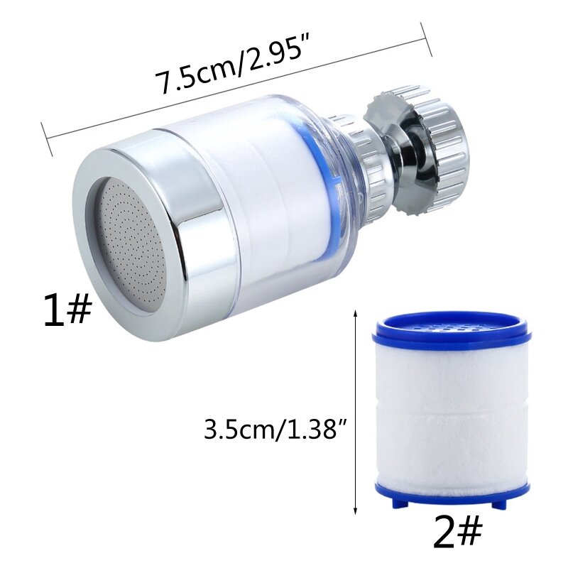 Booster Shower Faucet Filters Tap Nozzle Adapter Water Tap Purifier Kitchen Faucet Extender Rotatable Tap Bubbler