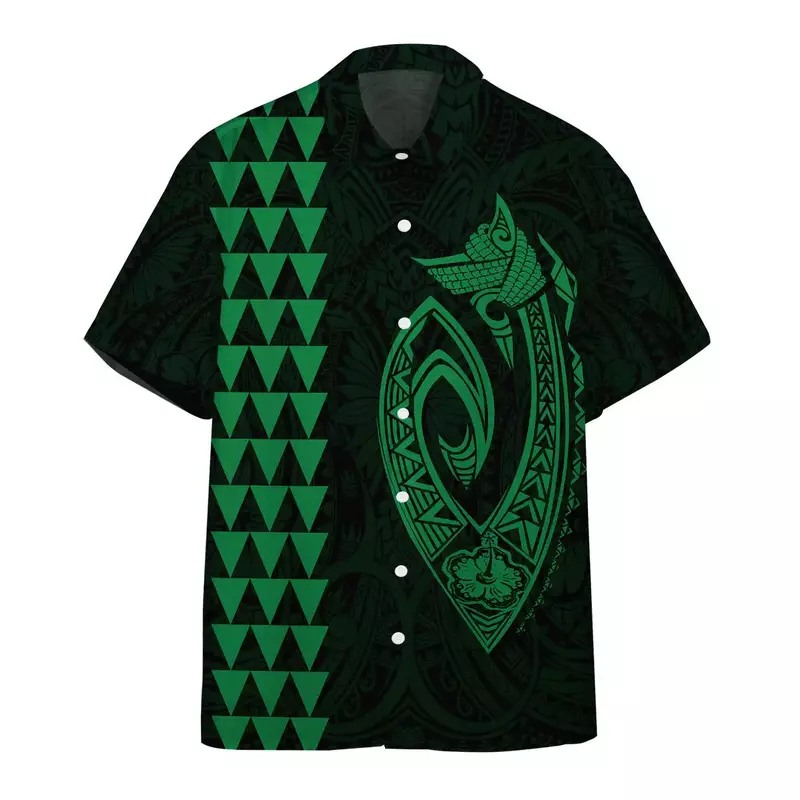 Модные мужские рубашки с принтом тотемного Викинга, Гавайские мужские рубашки с коротким рукавом, новинка 2024, повседневные мужские рубашки большого размера