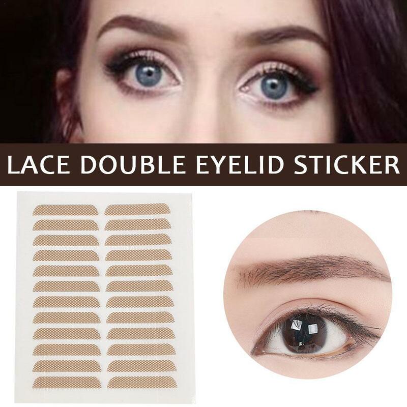 Get Stunning Double Eyelids With Invisible Eyelid Sticker Lace Eye Lift Strips From Aliexpress - 12 Pairs/Sheet Adhesive Sticker